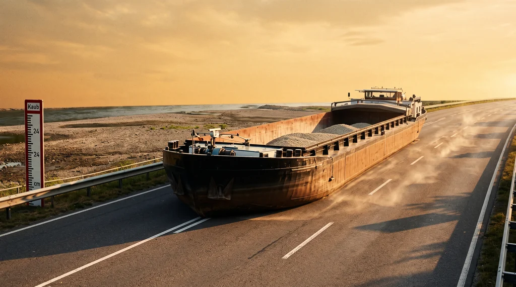 Rhine freight costs triple at Kaub